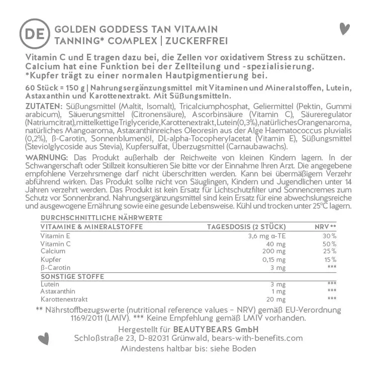 Golden Goddess Tan Vitamin - Image 3